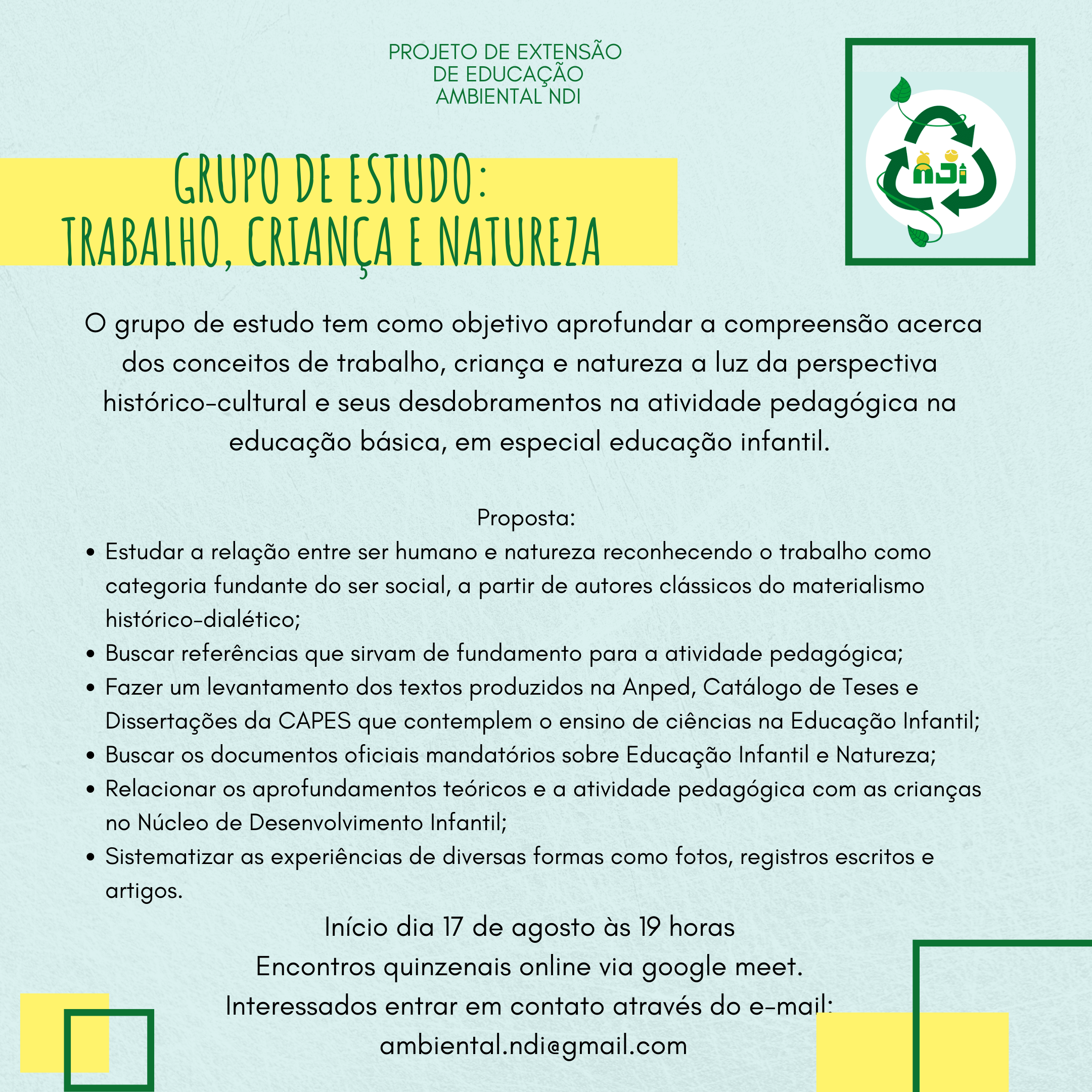 Projeto Educação Ambiental